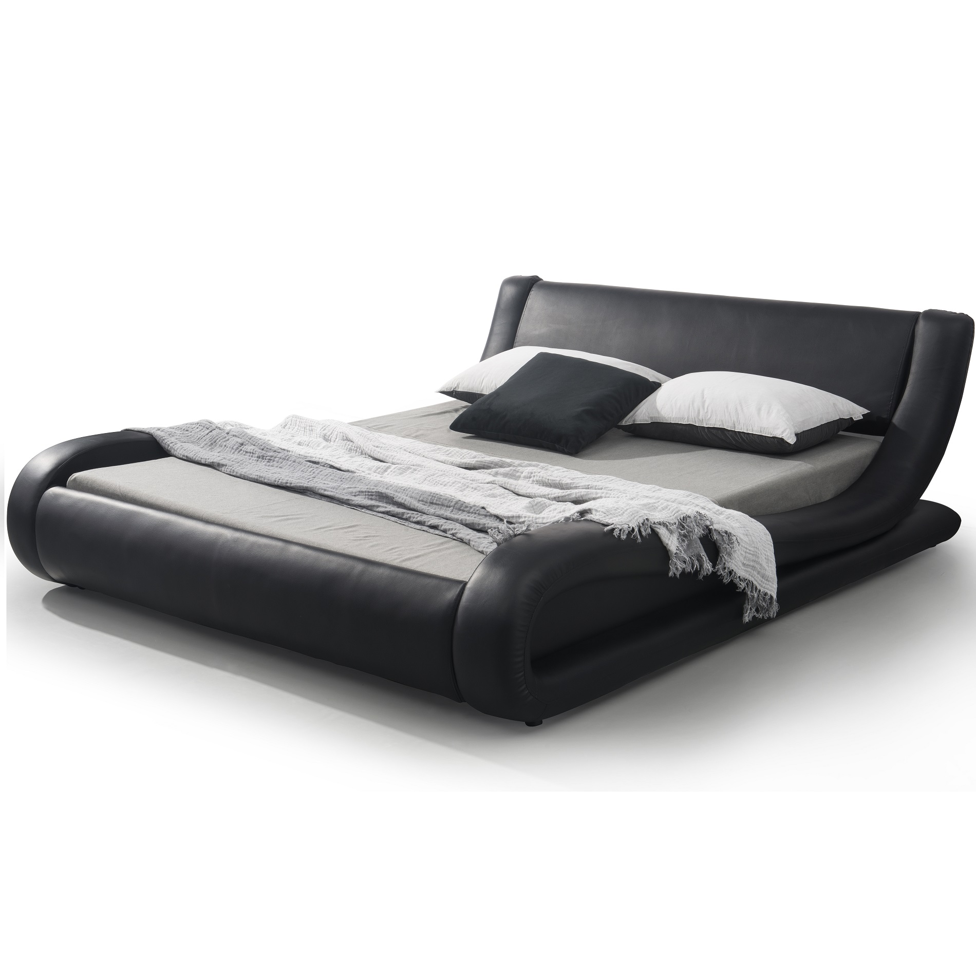 Container Furniture Direct Dona, Faux Leather Platform Bed