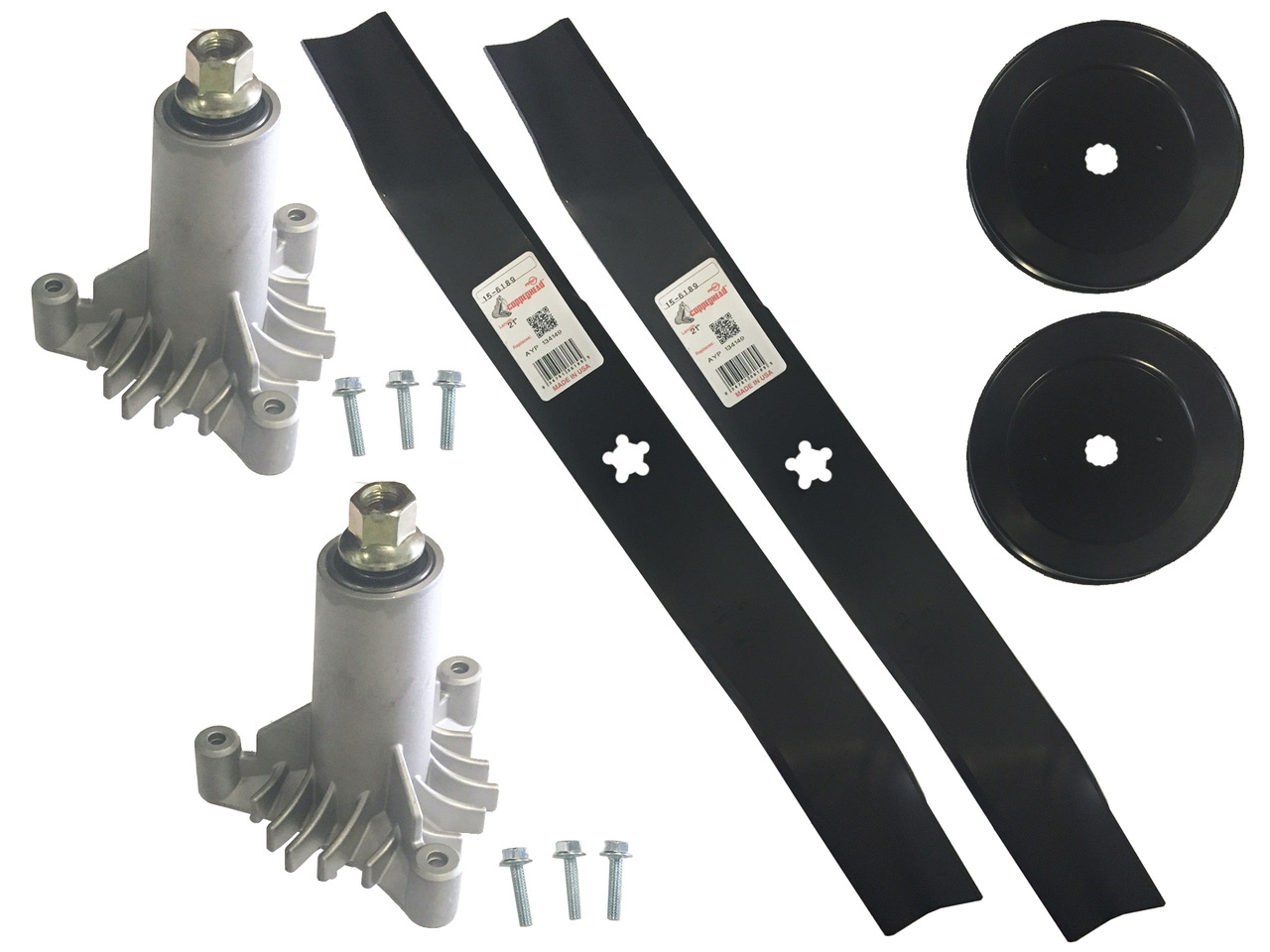 Green Dade Outdoor 130794 Sears Craftsman Lt1000 42 Deck Rebuild Kit Spindles Blades Pulleys