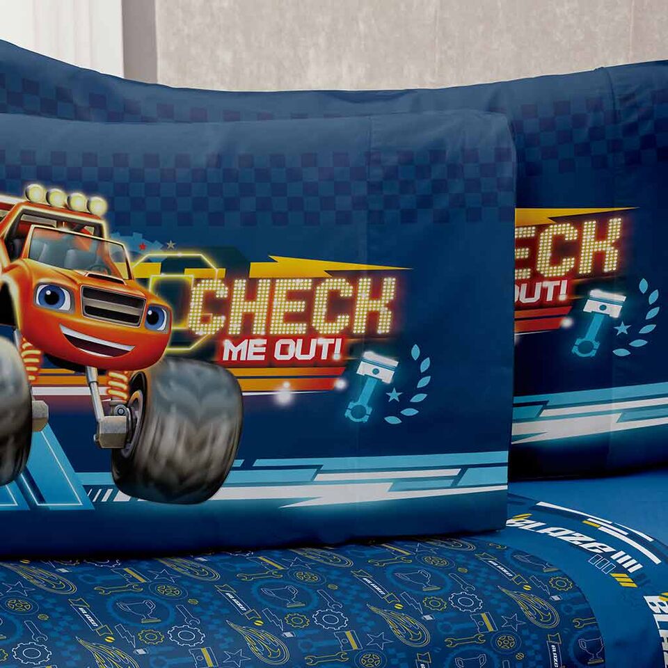 Monster Machines Truck Bedding Sheet, Blaze And The Monster Machine Twin Bed Set