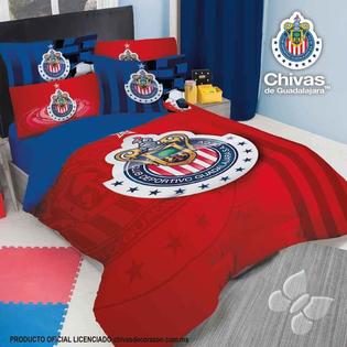Stf Chivas Guadalajara Bedding Set Comforter Shams Queen 7pc
