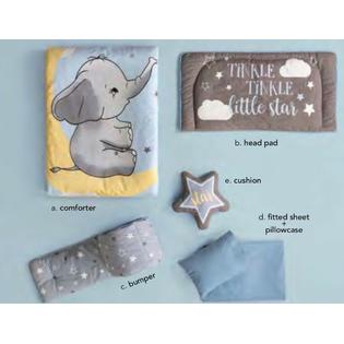DreamPartyWorld.com LITTLE ELEPHANT CRIB SET BABY Boy Blue ...