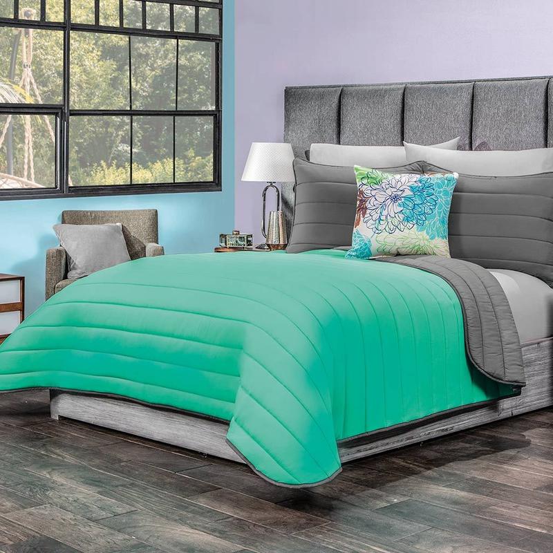 Turquoise And Grey Comforter