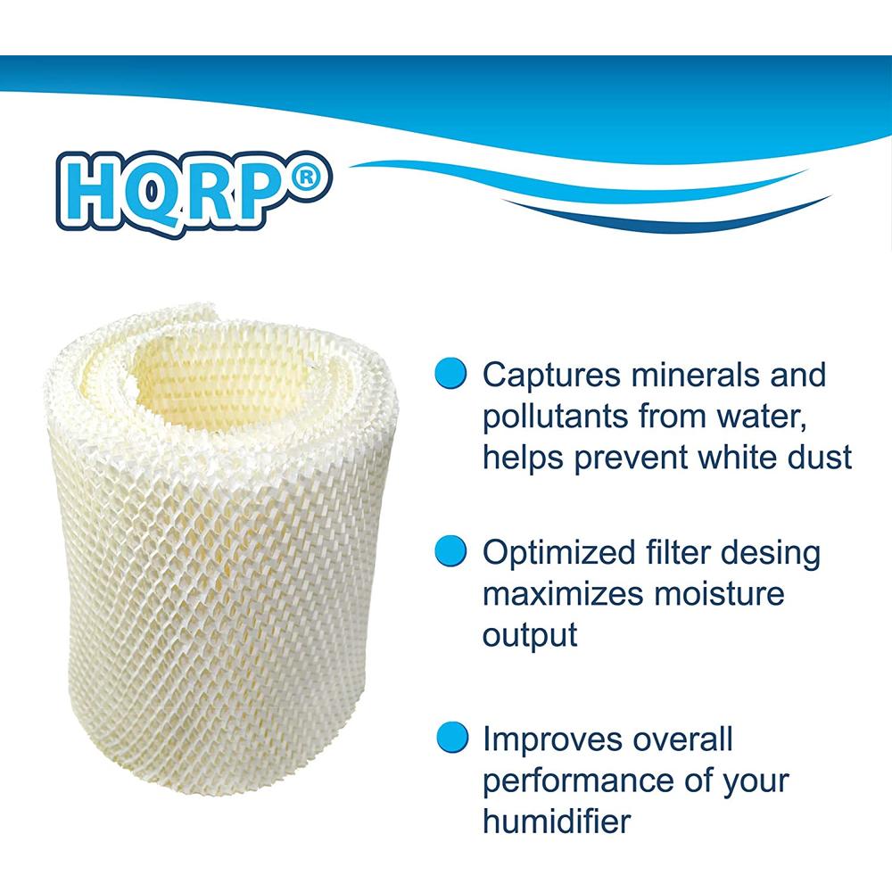 HQRP 2-pack Humidifier Wick Filter for Kenmore 14906 EF1, Emerson MoistAir MAF1 Replacement, 42-14906 / 32-14906