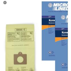 DVC 20 Ken Style C & Style Q 5055 50557 50558 Micro Lined Canister Vacuum Bags. Also Fits C-5, C-18 by DVC