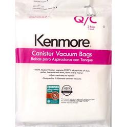 KMR 53291 2 Pack Style Q HEPA Vacuum Bags for Canister Vacuums