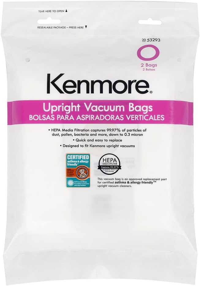 UltraCare Style O HEPA Vacuum Bags for Ken Upright Vacuums