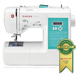 SINGER Factory Serviced 7258 Stylist 100-Stitch Computerized Free-Arm Sewing Machine with Instructional DVD and More