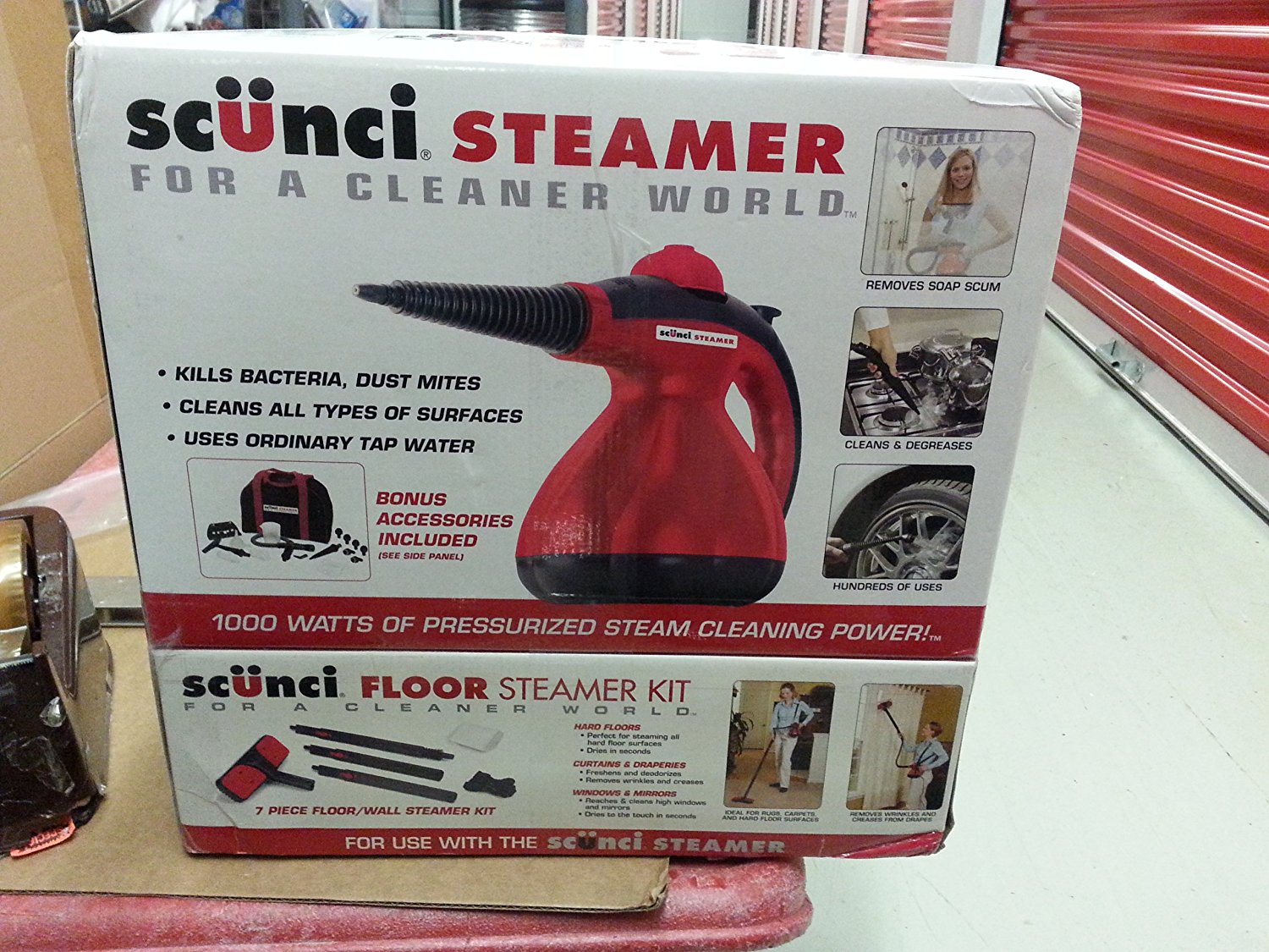 Scunci Hand Held Steamer Kit SS1000 ASOT Home Cleaner