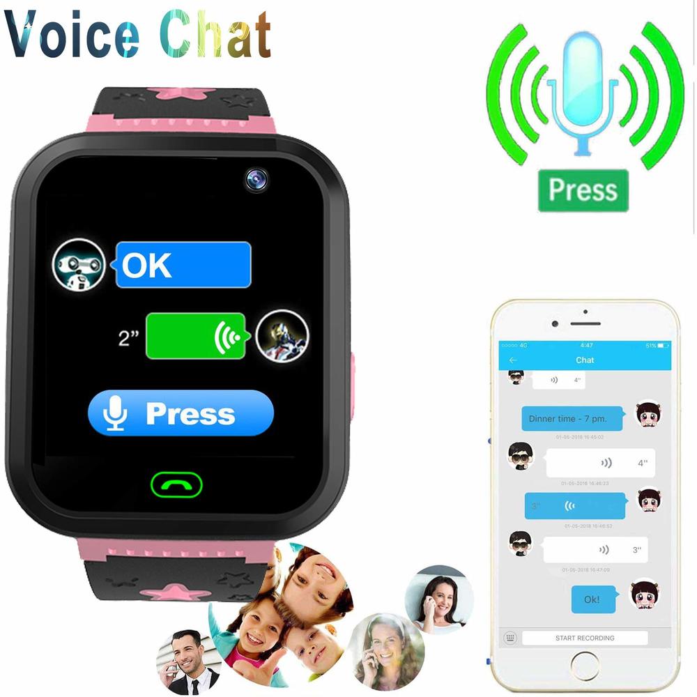 SZBXD Kids Smart Watch Phone, GPS Tracker Smart Wrist Watch with SOS Camera Blue, Pink ,Black  colors