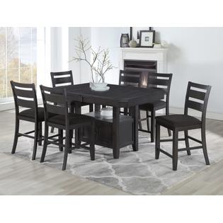 Esofastore Dining Room Furniture 7pc Set Counter Height Dining
