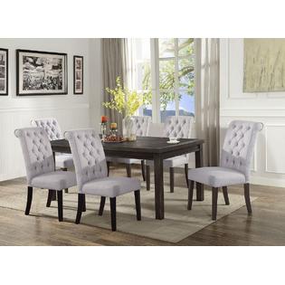 Esofastore Modern 7pc Rectangular Dining Room Table Set Armless