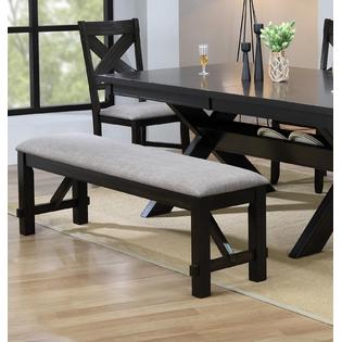 Esofastore Modern Expandable Dining Room Set Table Chairs Bench