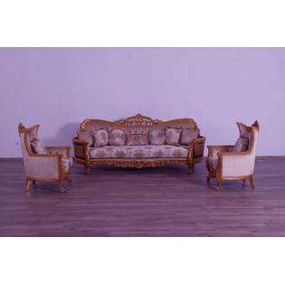 Modway Bequest White Gold Stainless Steel Upholstered Fabric