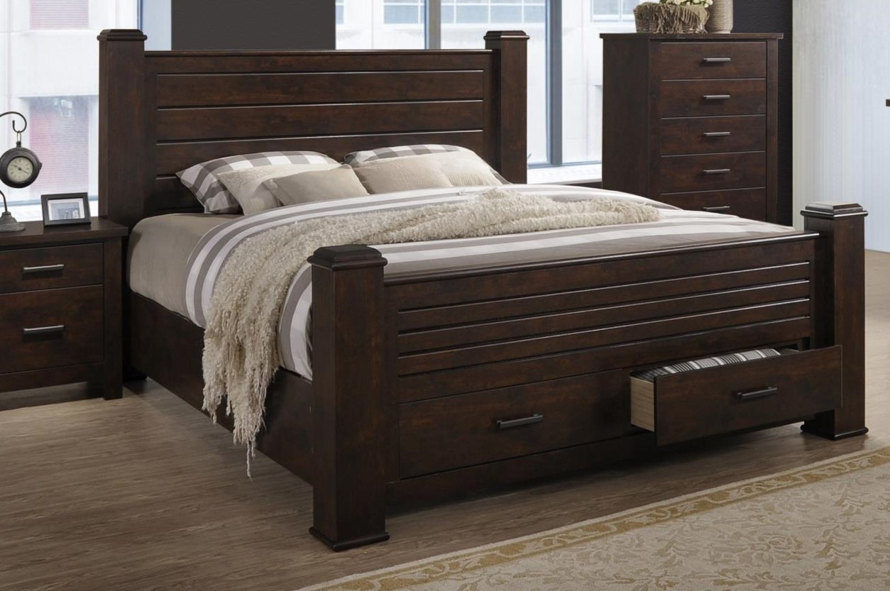 Oak King Size Headboard Footboard