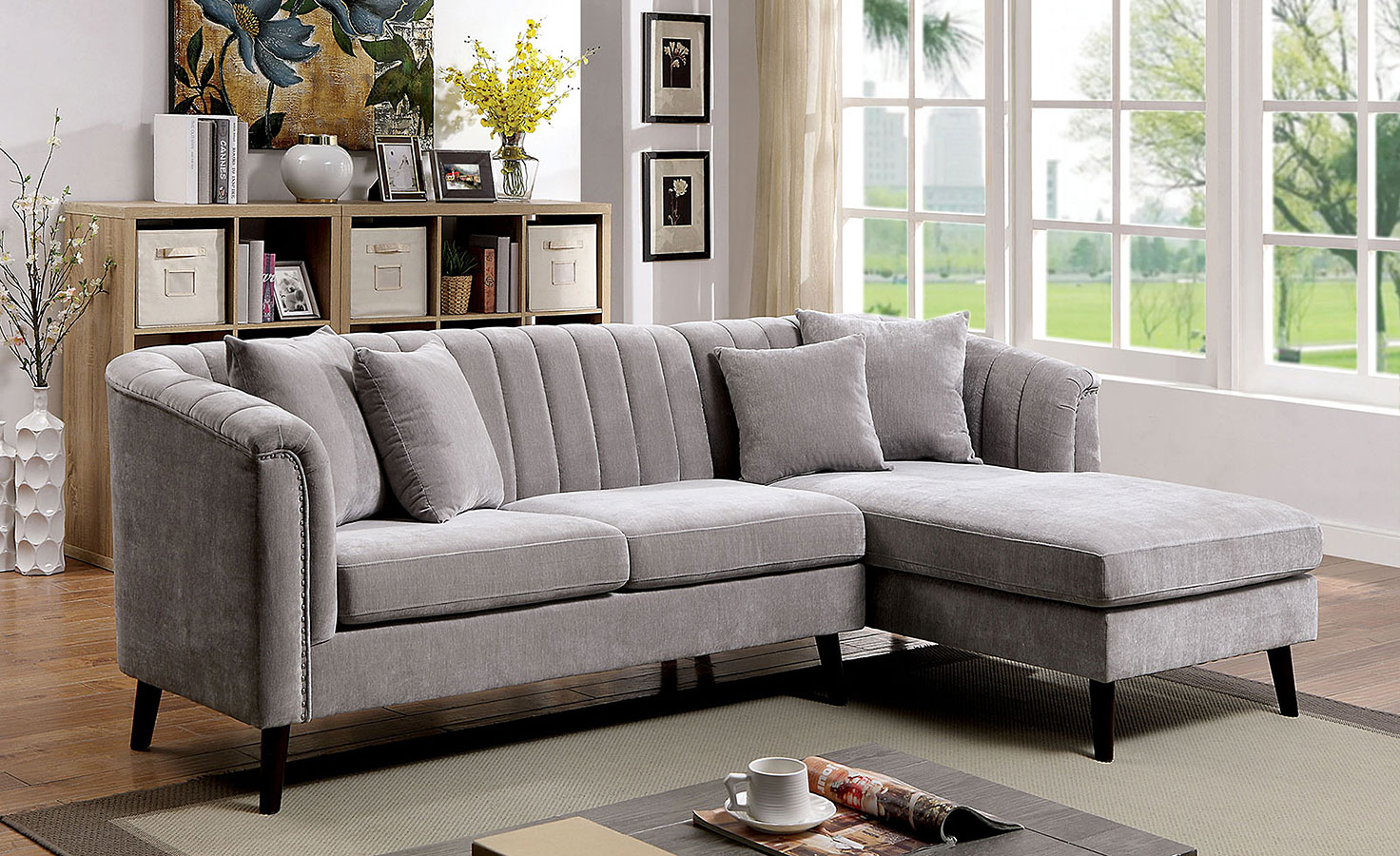 Light Grey Modern Sofa