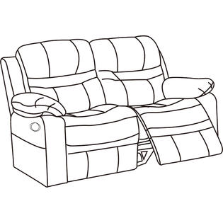 Esofastore Slate Blue Breathable Leatherette Reclining Motion Sofa Love Seat 2pc Set Living Room Furniture