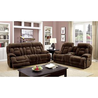 Furniture Of America Power Motion Brown 2pc Sofa Set Sofa Loveseat