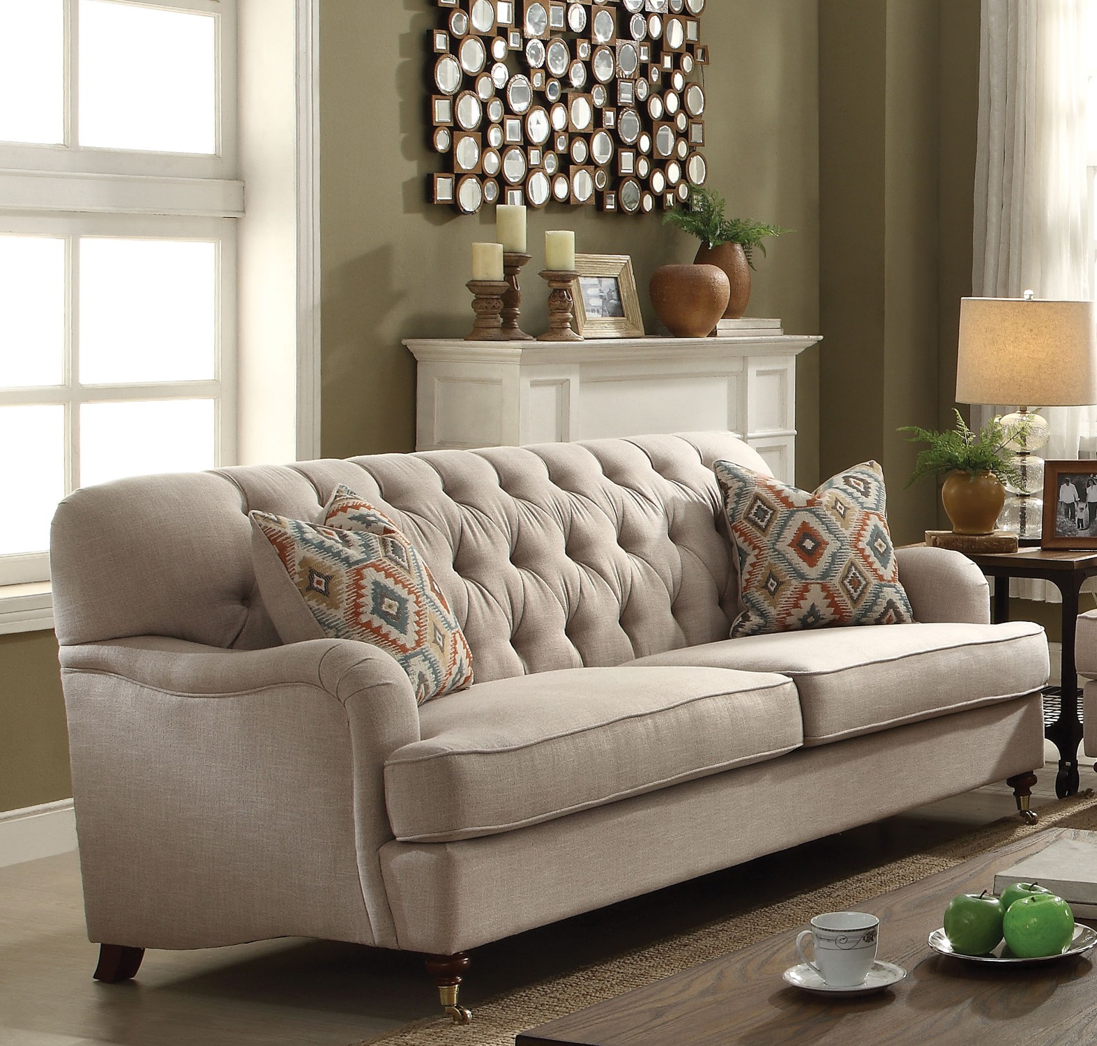Sofas Loveseats Linen Sears