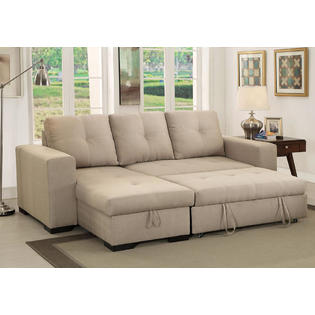 Furniture Of America Living Room Small Sectional Sofa W Storage
