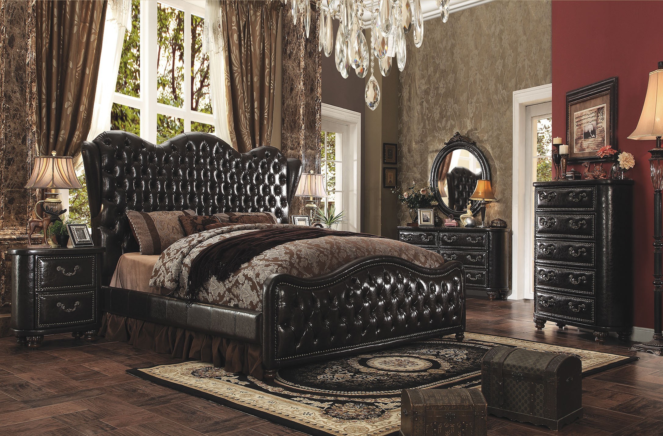 Ashley Furniture Old World King Master Bedroom Set