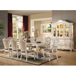 Acme United Chantelle Pearl White Formal Traditional 9pcs Dining