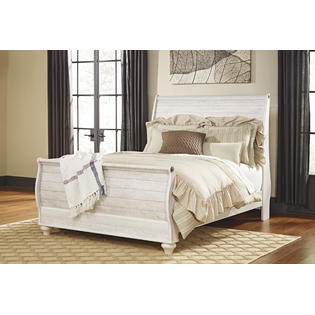 Ashley Casual Design Bedroom Furniture Whitewash 1pc King ...
