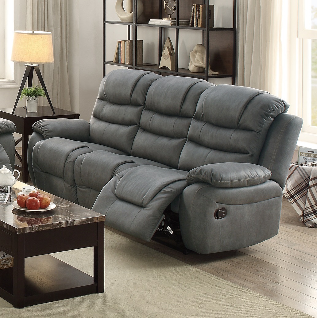 Auto Credit Sales >> Esofastore Reclining 2pc Motion Sofa Set Slate Grey Leatherette Plush Sofa Loveseat Pillow Top ... Auto Credit Sales >> Esofastore Reclining 2pc Motion Sofa Set Slate Grey Leatherette Plush Sofa Loveseat Pillow Top ...