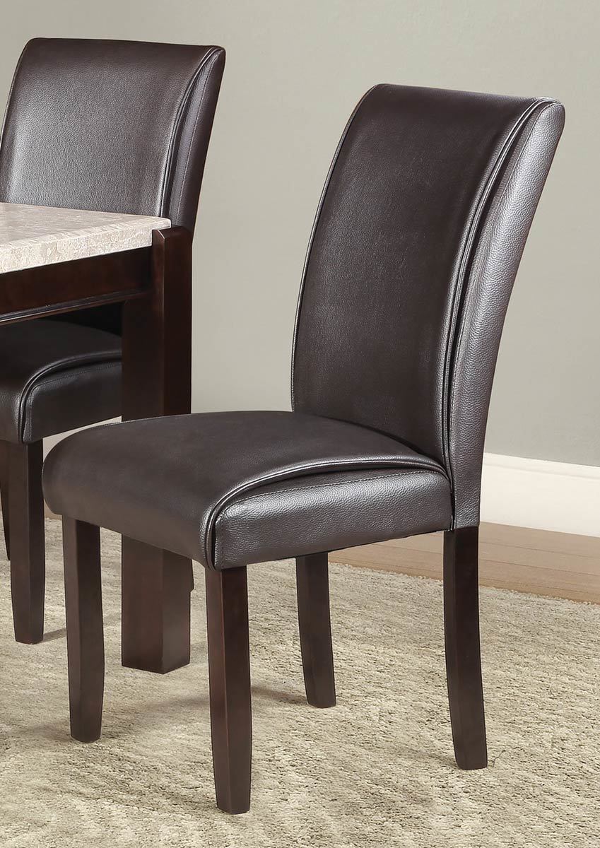 Hs Dark Cherry Dining Chairs Table Bench Set 6pc Dining Room