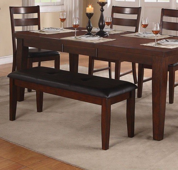 Esofastore Contemporary Casual Walnut Wood Dining Table W Leaf