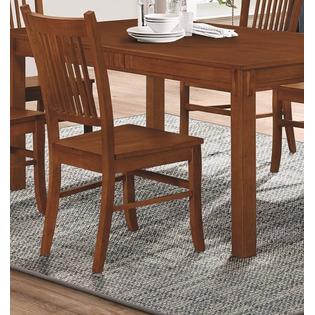 Coaster Modern Mission Style Oak Finish Hardwood Dining Table