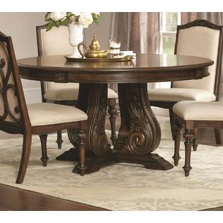 Coaster Traditional Antique Java Finish 5pc Dining Set Formal