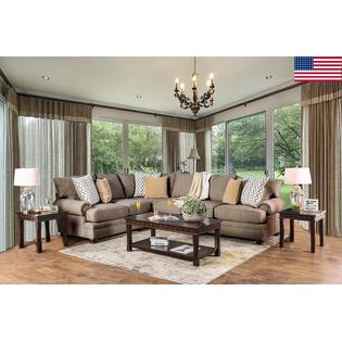 Esofastore Casual Contemporary Living Room Sectional Woven Fabric