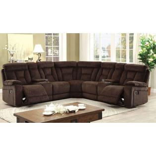 Furniture Of America Living Room Reclining Large Family Sectional