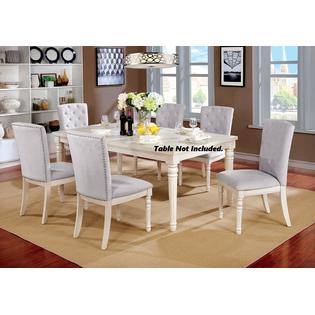 Esofastore Modern Nembus Set Of 2pc Side Chairs Crystal Button