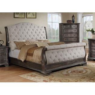 Esofastore Modern Style 4pcs Bedroom Set King Size Bed