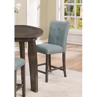 Esofastore Modern Stylish Triangle Counter Height Table W 2 Tufted