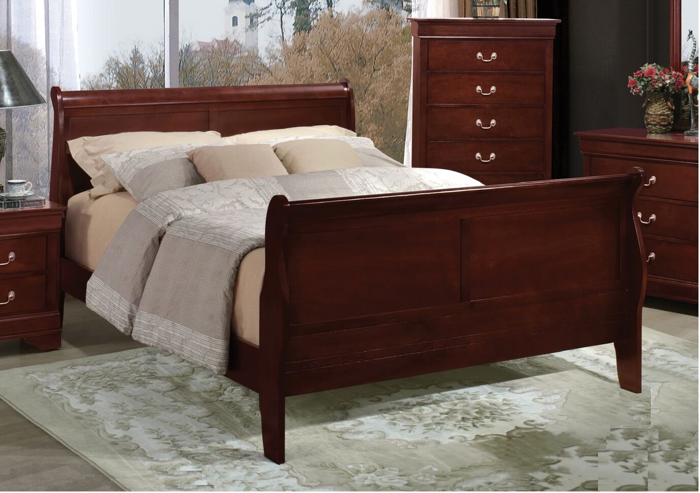 Oak King Size Headboard Footboard