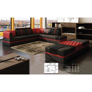 Esofastore Contemporary Modern Living Room Sectional Sofa Chaise
