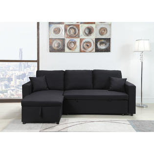Esofastore Modern Living Room Furniture Black Linen Fabric