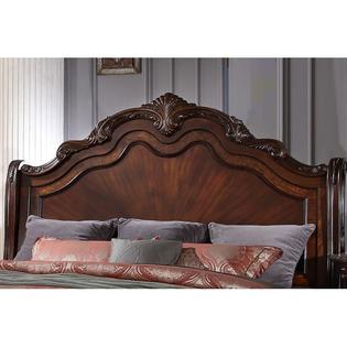 Esofastore 4pc Antique Traditional Est King Size Bed Head