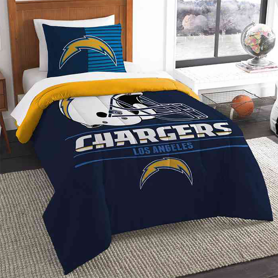 San Diego Chargers Bed Comforter Set, Nfl Football Twin Bedding