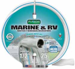 Flexon 1/2" x 50' Marine & RV Drinking Water Safe Hose