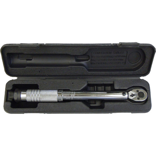 Boston Industrial 1/4 inch Drive Click Torque Wrench - Dual Scale 20-200 inch/lbs - 23-230 cm/kg