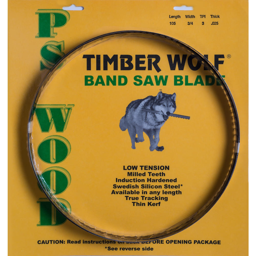 Timber Wolf 89-1/2" x 1/2&quot; x 10 TPI band saw blade