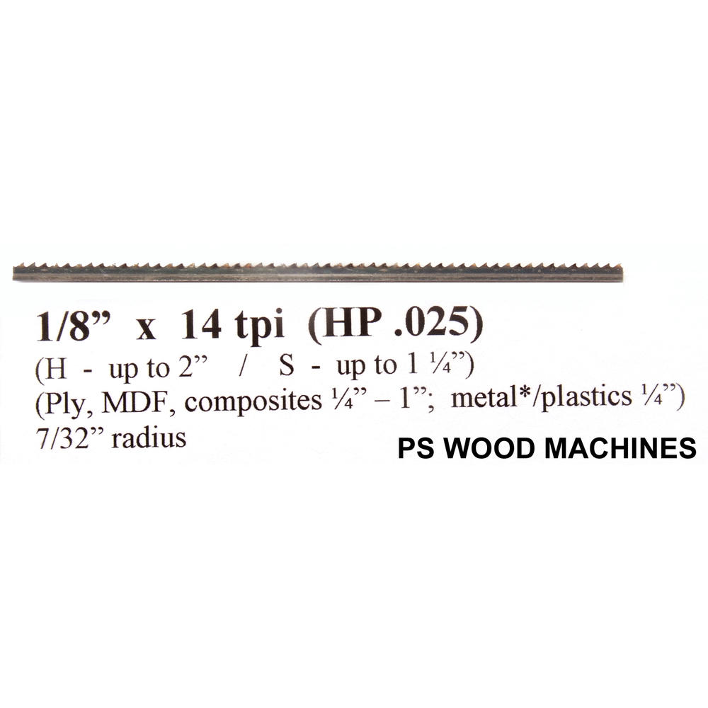 Timber Wolf 80&quot; x 1/8&quot; x 14 TPI band saw blade