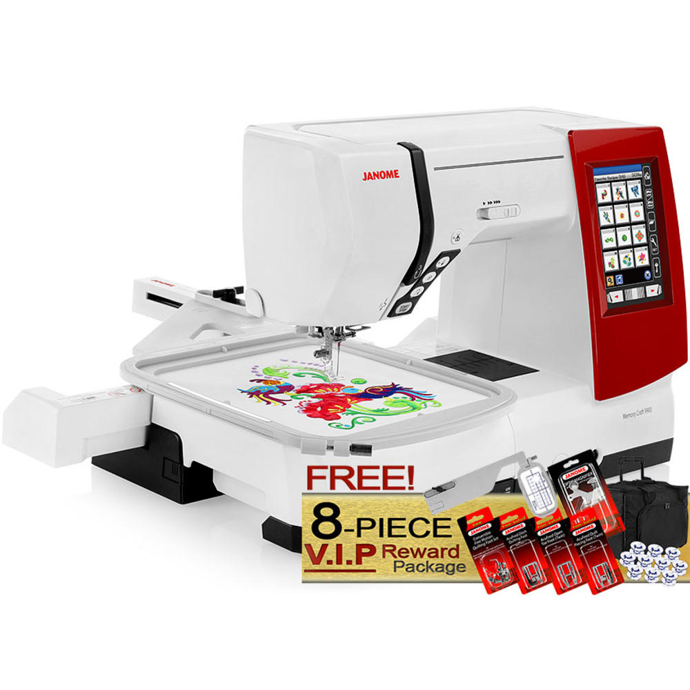 Janome Memory Craft 9900 Computerized Sewing and Embroidery Machine w