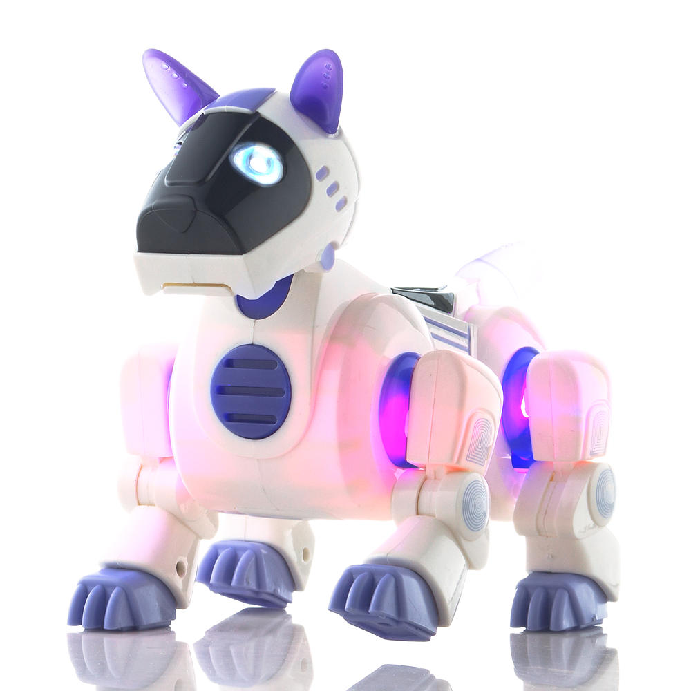 Frisby RC Smart Storytelling Sing Dance Walking Talking Robot Dog Pet Toy Gift Purple