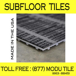 Modutile Basement Subfloor Underlayment Interlocking Tiles 27 Sq