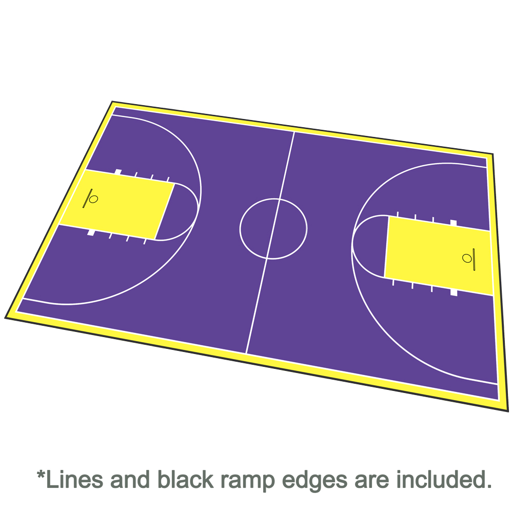 purple basketball court