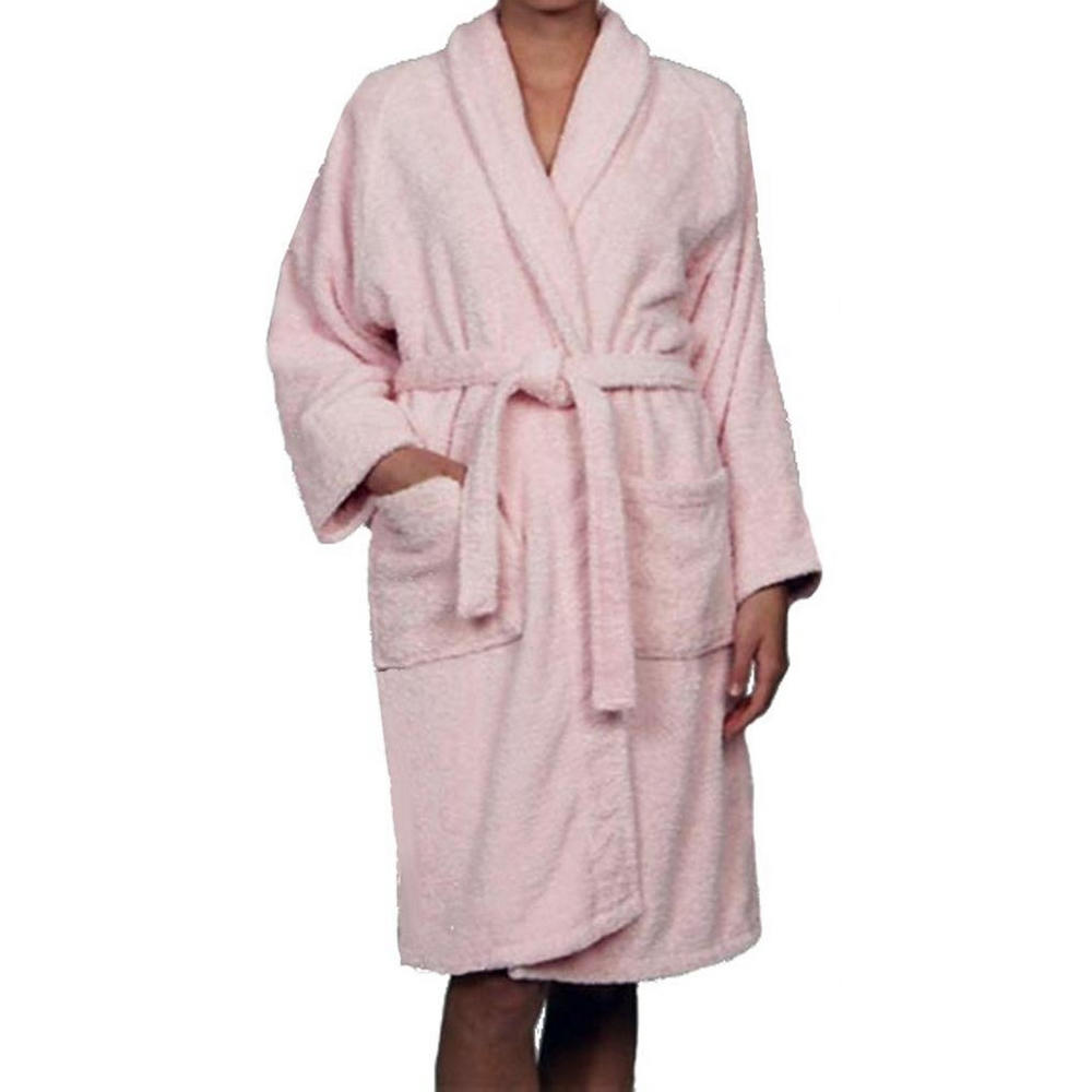 MARRIKAS 100% Egyptian Cotton Quality Bath Robe Pink